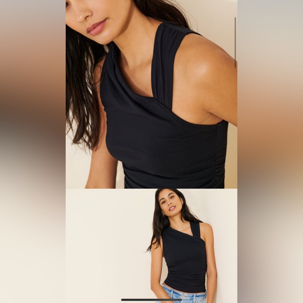Maeve Anthropologie asymmetrical draped tank top